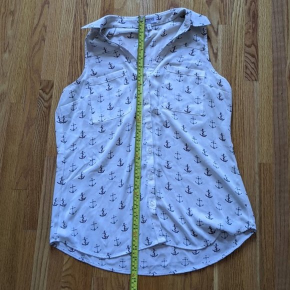 express anchor sleeveless portofino blouse medium - Picture 6 of 6